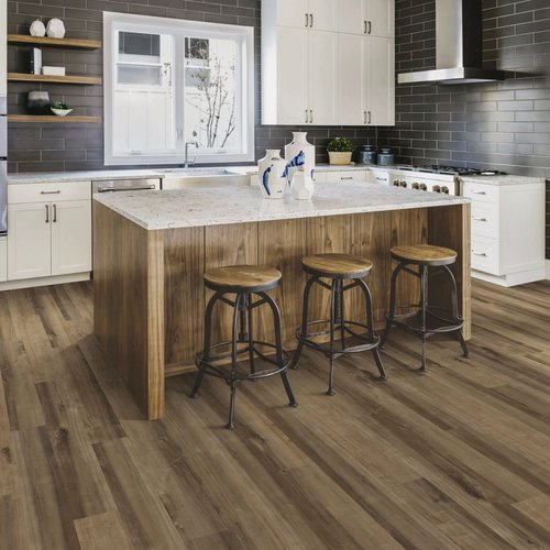 Vinyl flooring in kitchen from ICD Flooring in Hermitage