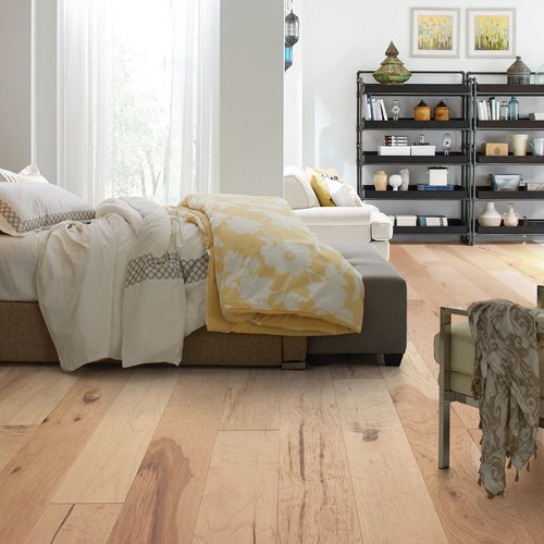 Wood flooring in bedroom from ICD Flooring in Hermitage